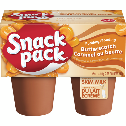HUNT'S - POUD.CARAMEL SNACK PK - 4 X 99g