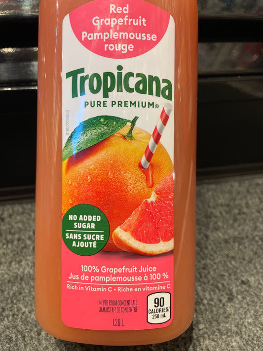 Jus de pamplemousse - Tropicana - 1,36L