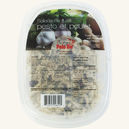 Fusilli pesto et poulet - 250g