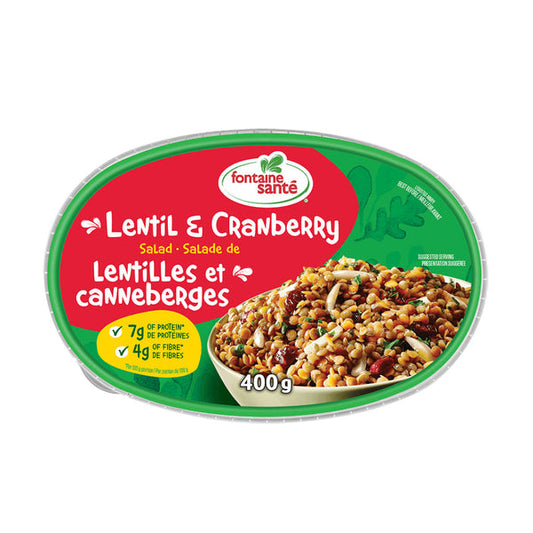 Salade  Lentilles et canneberges