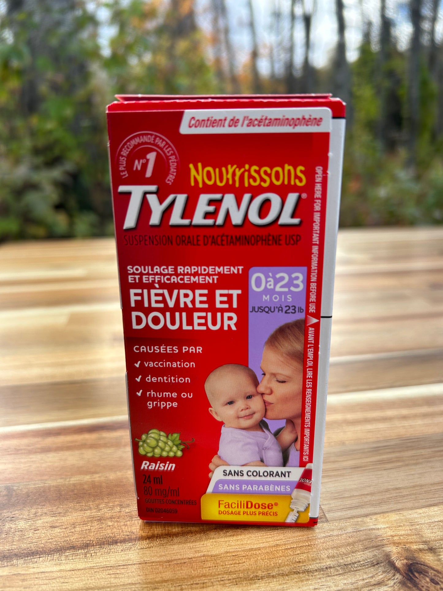 TYLENOL - gouttes raisin - 24 ml