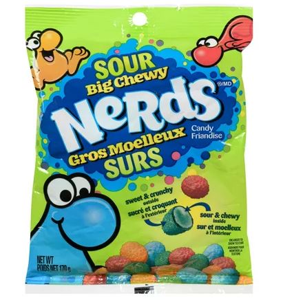 NERDS GROS MOELLEUX SURS - 170G